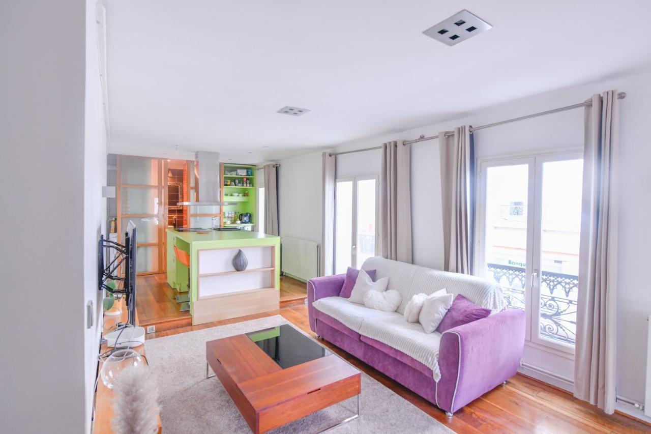 Loft Lumineux Hyper Centre Vincennes Rer A 5 Min - Parking Gratuit Apartment Exterior foto
